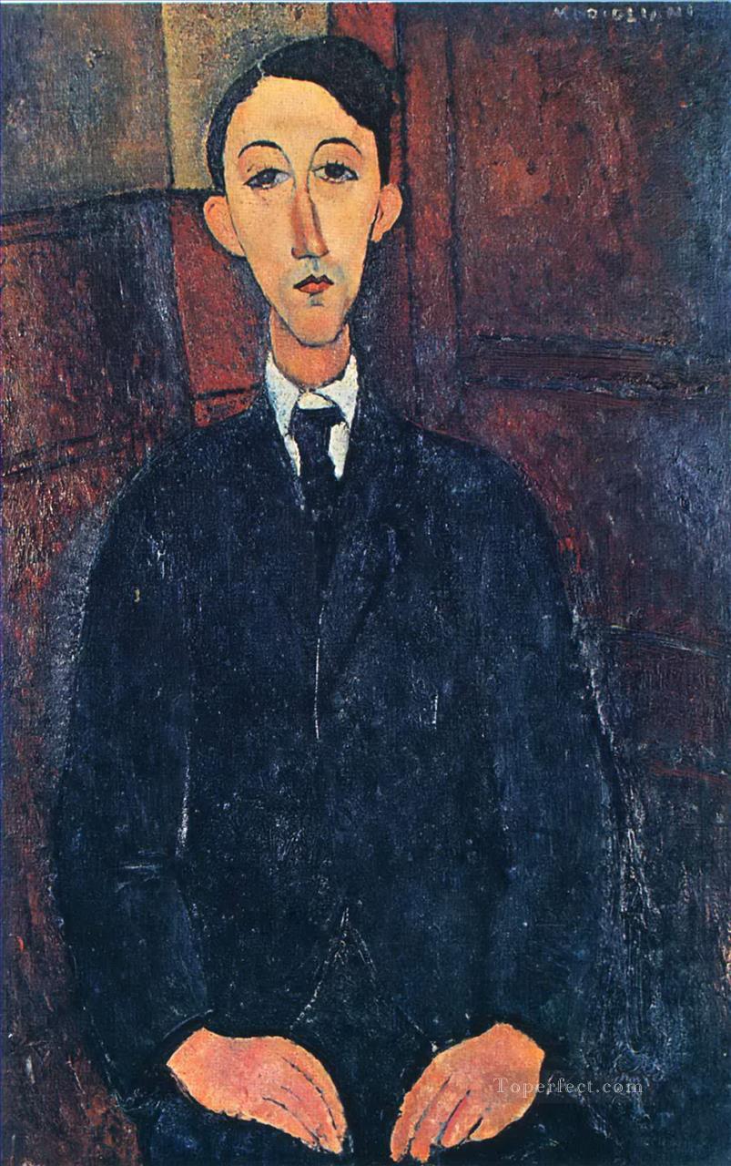 portrait of the painter manuel humbert 1916 1 Amedeo Modigliani Oil Paintings